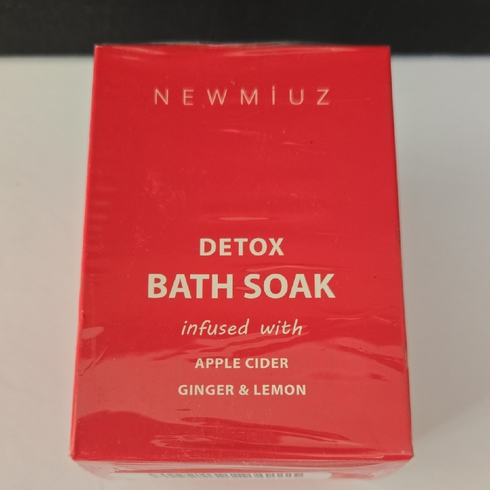 New Miuz Bath Detox Salts Apple Cider Ginger Lemon Muscle Recovery Aromatherapy